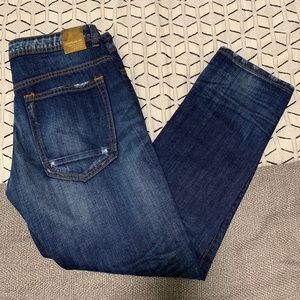 Zara Basic Denim Z1975 Straight Ankle Jeans